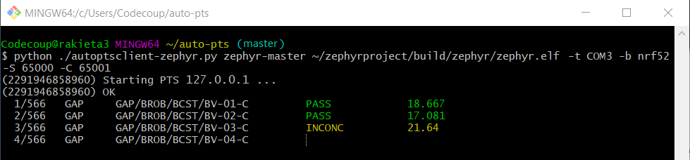 AutoPTS client on Windows
