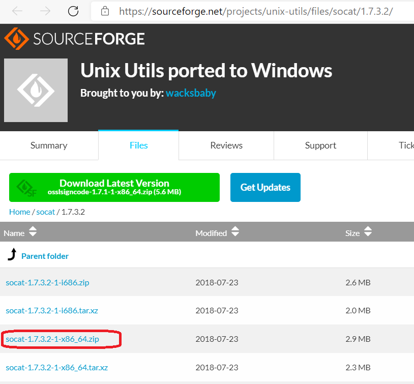 socat.exe download